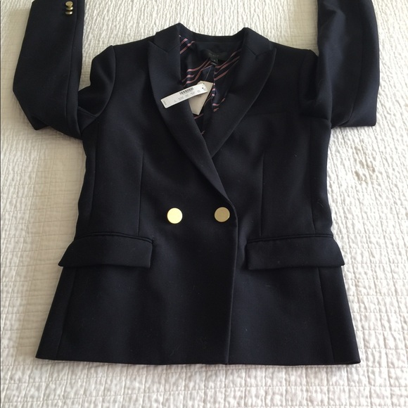 NWT JCrew navy blue Italian wool Dover blazer - Picture 4 of 13